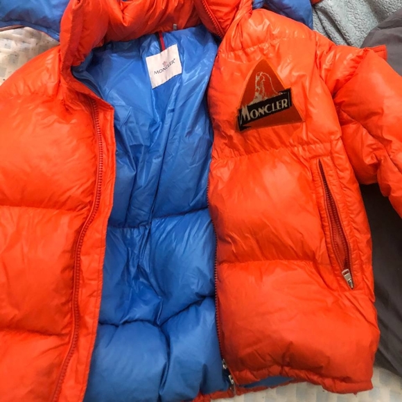 Moncler orange wilson puffer jacket - Picture 8 of 11